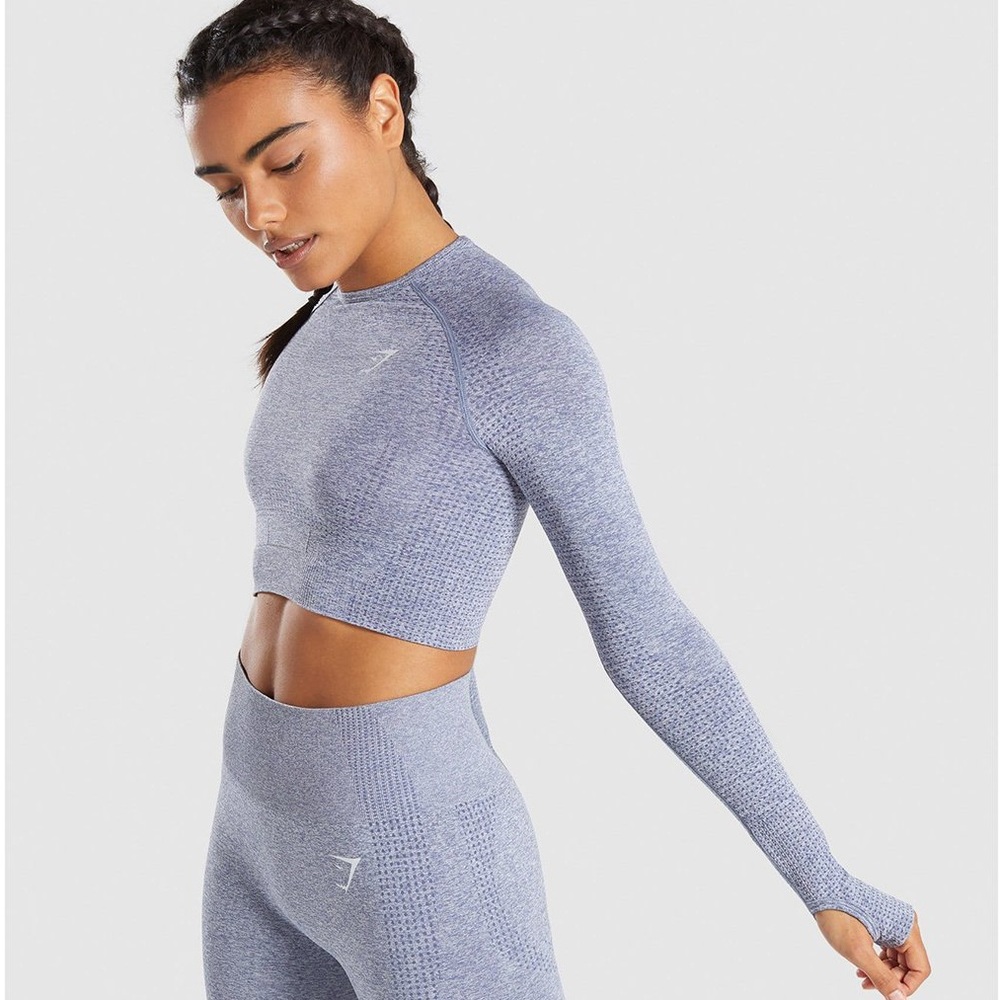 Gymshark Blue Steel Seamless Set
